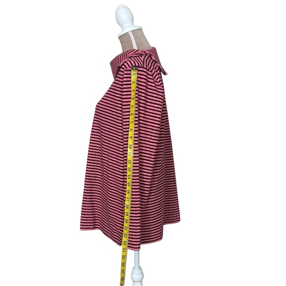 EUC Talbots Striped Split Neck Long Sleeve Top - Picture 5 of 9